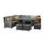 Iraheta 9 Seater Rattan Corner Sofa Set