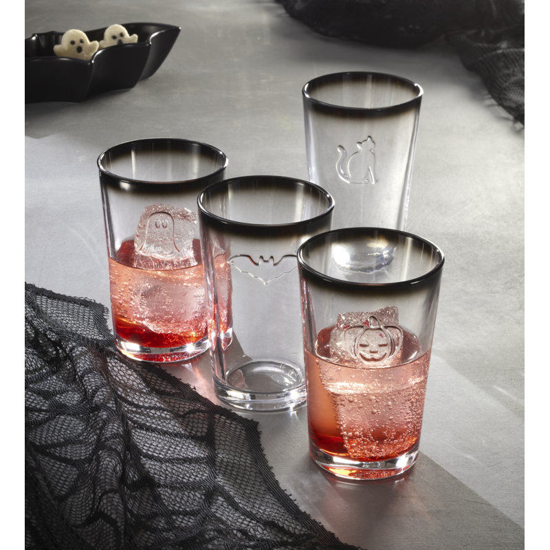 Lenox Halloween Embossed Tumblers, Set Of 4