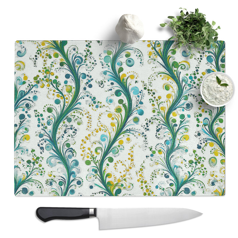 Scroll Art Vol.3 Pattern  Glass Chopping Board