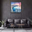 Superbe peinture décorative en verre trempé de 19,7 po x 19,7 po | 100% verre trempé, épaisseur: 0,16 pouce | Impression UV pour des couleurs éclatantes | Parfait pour la décoration intérieure, le salon ou le bureau