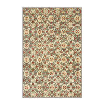 Tapis décoratif multicolore à motif abstrait