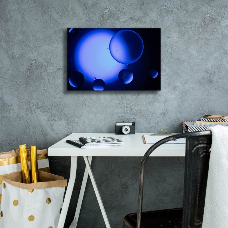 «Oil And Water 16» par Gordon Semmens, art mural sur toile, H 12 po x l 18 po x P 0,75 po