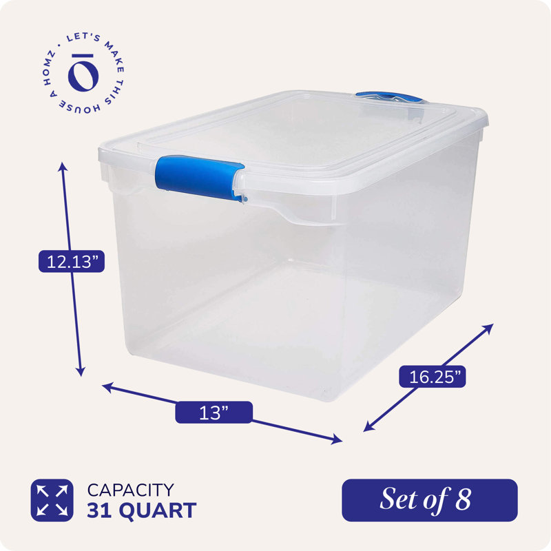 Homz Plastic Decorative Bin