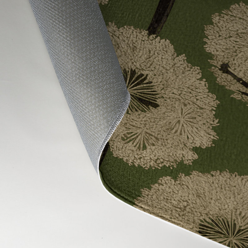 Tapis d'intérieur et d'extérieur brun Botanical, Rectangle 9 pi x 12 pi