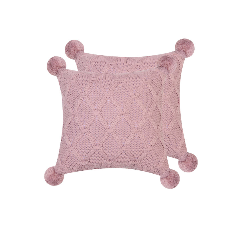 Housse de coussin en acrylique, Rose