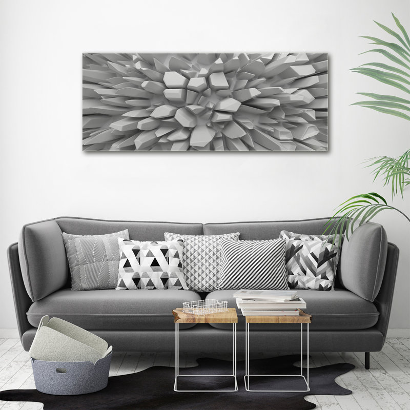 3D Abstraction - No Frame Print, Canvas, 70cm H x 125cm W x 2cm D