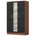 Walnut/Gloss Black