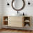 Wall-mounted vanity and storage shelf combination
