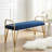 Velvet Upholstered Bench