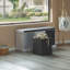 Banc de rangement pour chaussures blanc Rathdowney