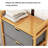 Bamboo Shelf 4 Drawers with a Row – Eco-Friendly Storage Organizer with Practical Design