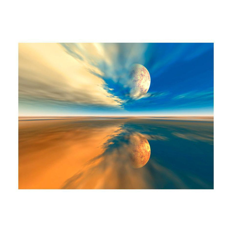 Adhésif mural paysage «Fly Me to the Moon», L 121 po x l 157 po