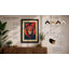 Regal Lion Retro - Framed Print-2126245136-2126245138