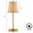 Boho Hand Woven Rattan Table Lamp Plug-In With On/Off Switch