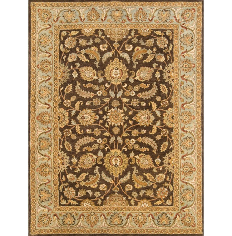 Osblek Hand Tufted Wool Oriental Indoor Rug