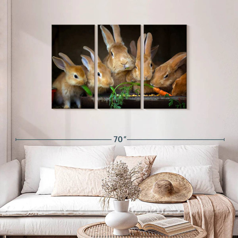 Brampt Bunny Dinner, 28" H x 45" W