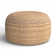 Shipka 29" Wide Round 100% Braided Jute Pouf Ottoman/Foot Stool by Jaipur Living