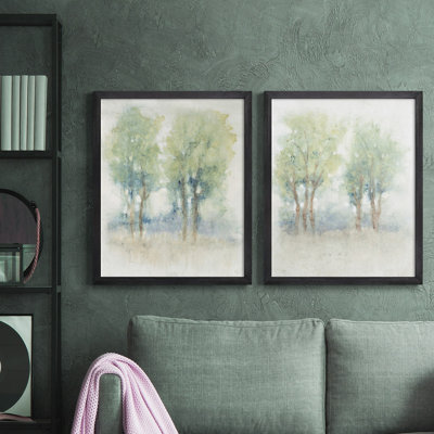 «Spontane Landscape I», toile encadrée de qualité supérieure - prête à être accrochée