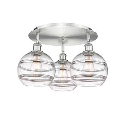 Chartoff Glass Semi Flush Mount