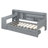Twin Size Daybed With 3 Drawers & Desk In Gray - Strong And Pine Wood Frame Wooden Storage Drawers, Port Construction For Bedroom Comfort-68511381-68511387