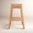 Beachwood Square Rattan Stool-493382009