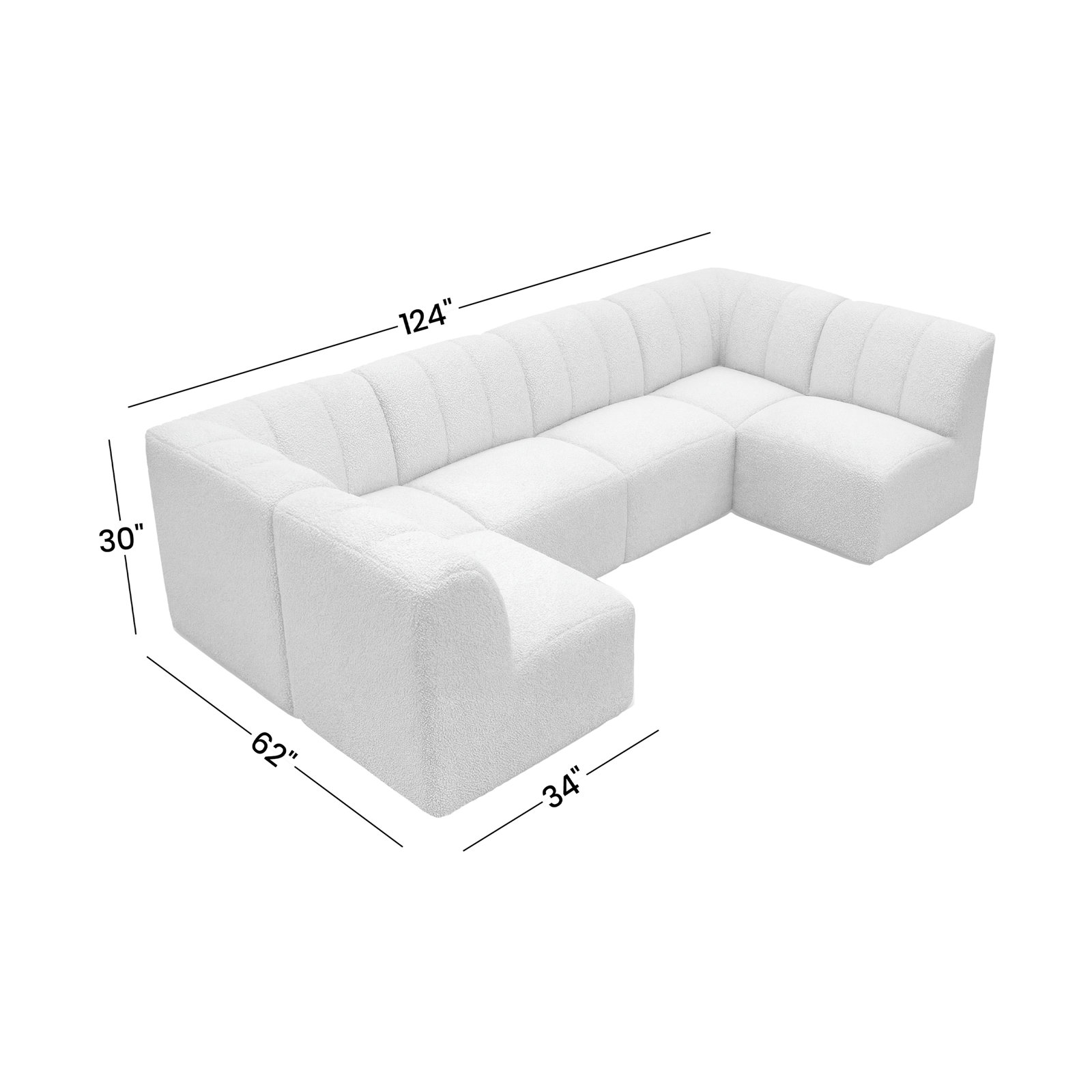 Praia 124" Sunbrella® Patio Sectional