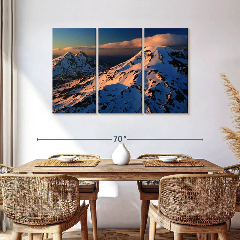 Alvord Three Sister Alpenglow, H 36 po x l 57 po