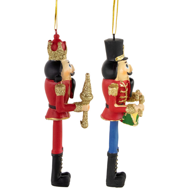 Ornements de Noël casse-noisette roi et soldat