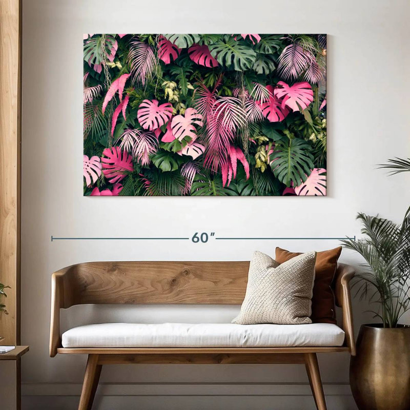 Harnek rose d'été Monstera, H 32 po x l 48 po
