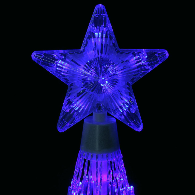 Décoration d'extérieur à DEL, Bleu, H 144 po x l 40 po x p 40 po