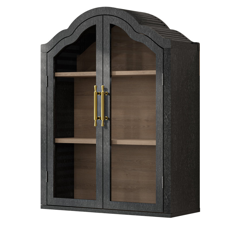Armoire murale arquée, Noir