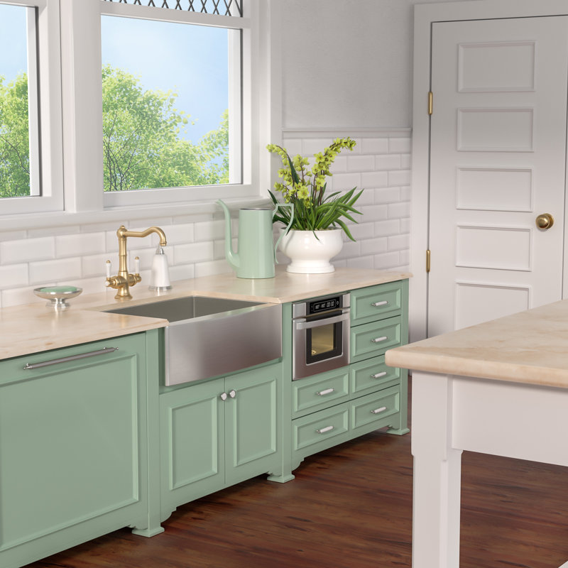 30''L x 21"W Farmhouse Apron Kitchen Sink Undermount Single Bowl 16 Gauge Stainless Steel Kitchen Sink with Bottom Grid