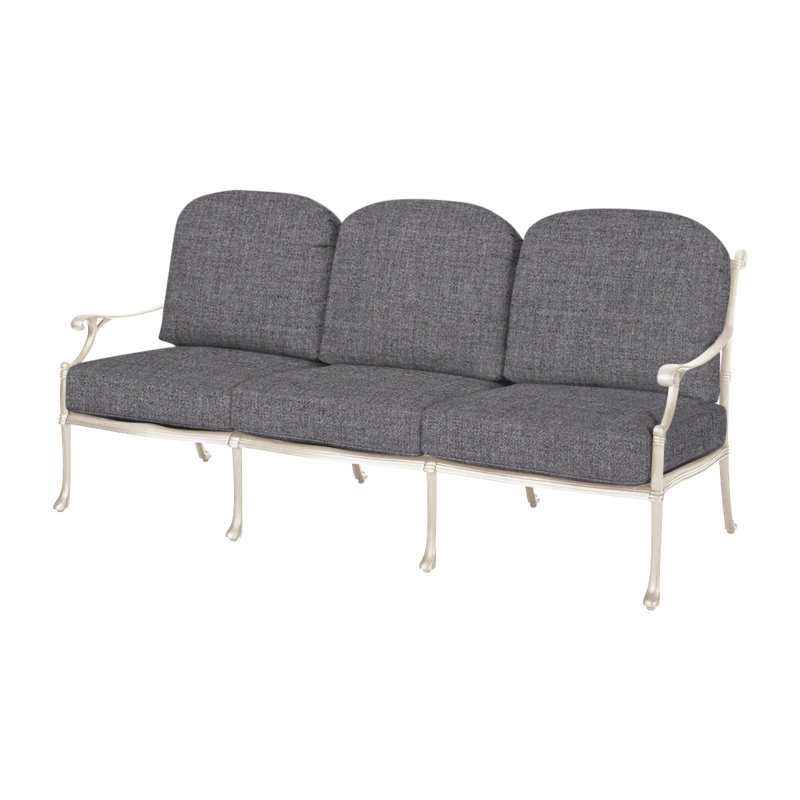 Michigan Sofa - Knock Down (KD) with Sunbrella Cushions, Vintage, Cast Slate Sunbrella® Plainweave