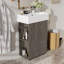 Meuble-lavabo 21,6 po avec lavabo en céramique-538130073