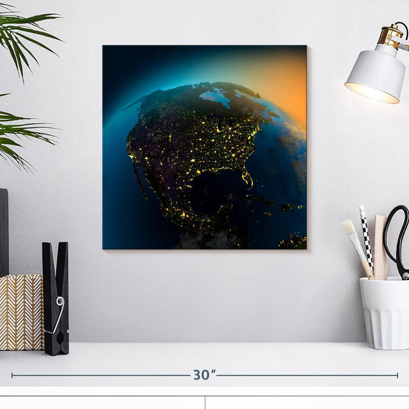 Oberle View Of America, 16" H x 16" W