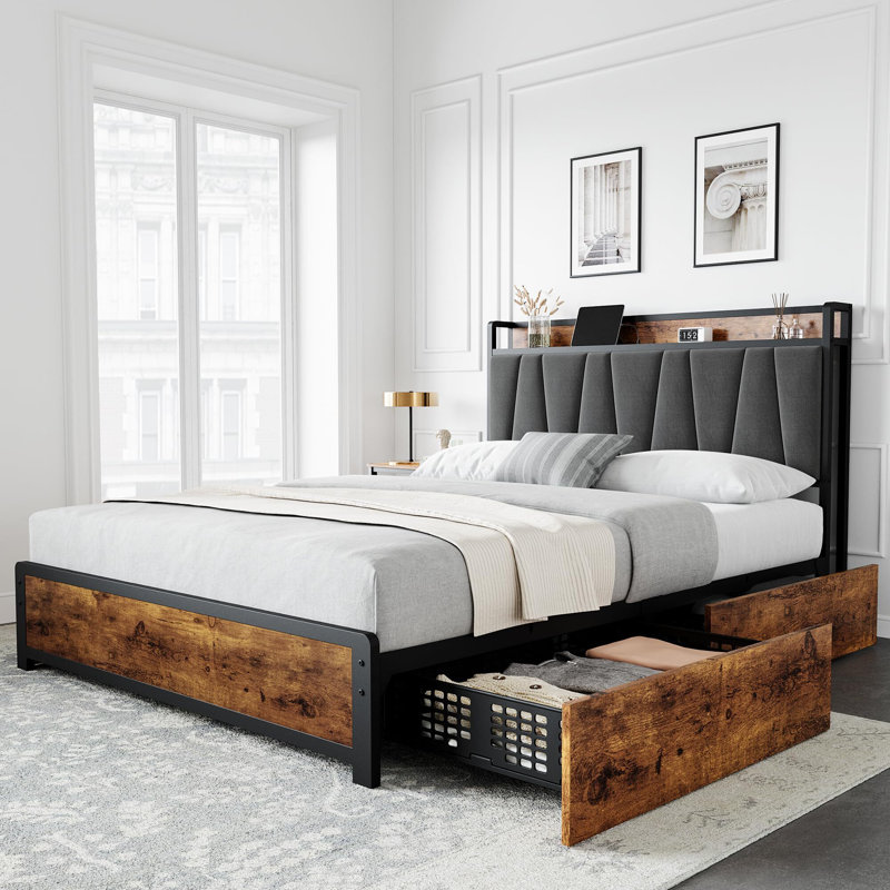 Jekabs Upholstered Bed, Queen