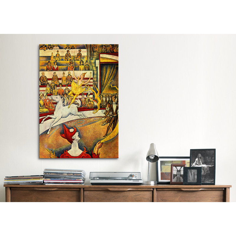 Le cirque par George Seurat, reproduction d'art sur toile, H 18 po x l 12 po x P 1,5 po, Toile tendue, Pas de tapis