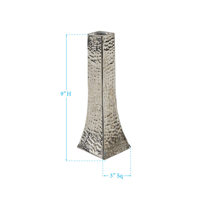 Tabletop Candlestick, 9" H x 3" W x 3" D