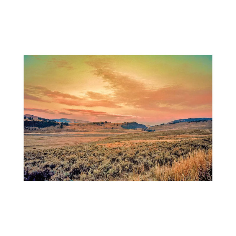 Yellowstone Sunrise by Joyce Combs - Wrapped Canvas Print, 20.32 cm H x 30.48 cm W