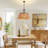 8 - light 31.49" Handmade Rattan Chandelier
