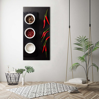 Spices And Peppers - Wrapped Canvas Print