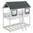 Bunk Bed With Roof, Window, Guardrail, Ladder-2063188064