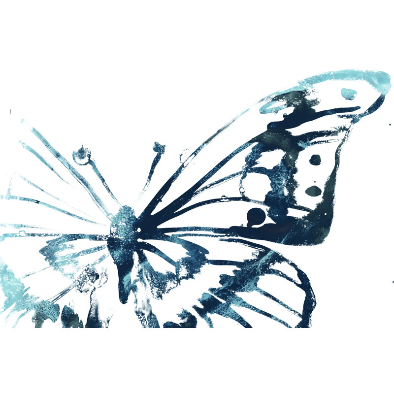 Butterfly Imprint V by June Erica Vess - Painting, Wrapped Canvas, 20cm H x 30cm W
