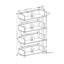 104.4 cm H x 59.9 cm W Standard Bookcase-290383757