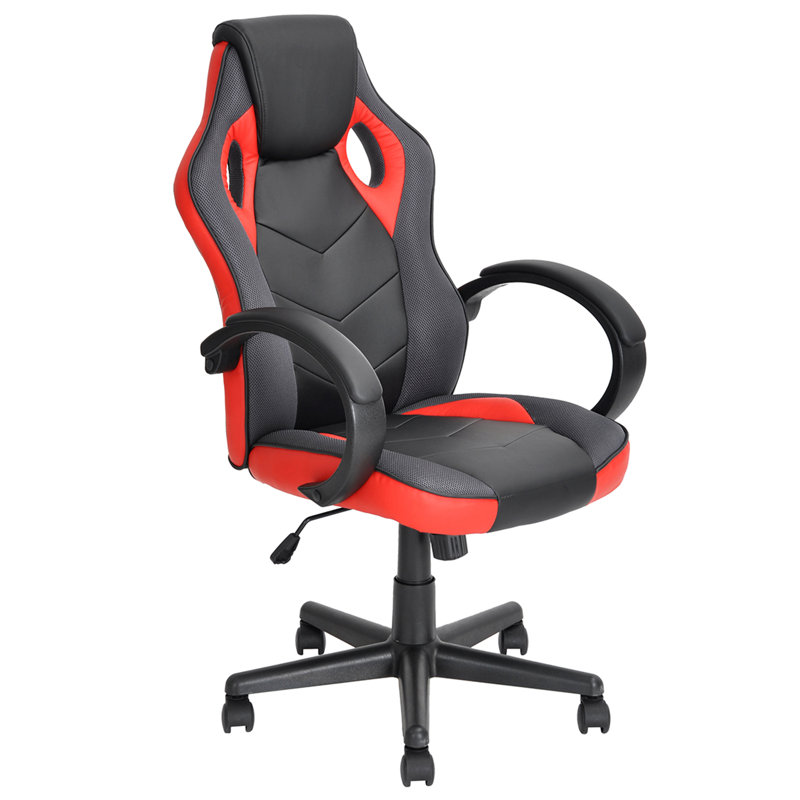 Wade Logan Abbottsford PC & Racing Game Chair, Red/Black