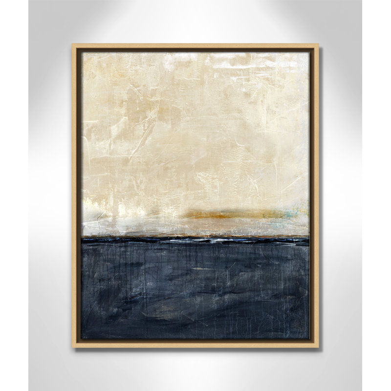 Better Days Navy - Portrait Version Print by Denise Brown, Natural Floater, 17.5'' W x 21.5'' H