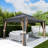 Outdoor Gazebo, Heavy Duty Steel Frame Gazebowith 2-tier Metal Roof, Suitable for Patios, Lawn and Backyard-113449723-112874466