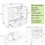Ensemble de meuble-lavabo simple 30 po avec lavabo en céramique, meuble-lavabo avec 2 tablettes de rangement sur les portes, tablette réglable pour la salle de bain, vert foncé-1740067769