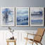 «Soft Solace Indigo», ensemble de 3 peintures sur toile encadrées-376960706-376960709