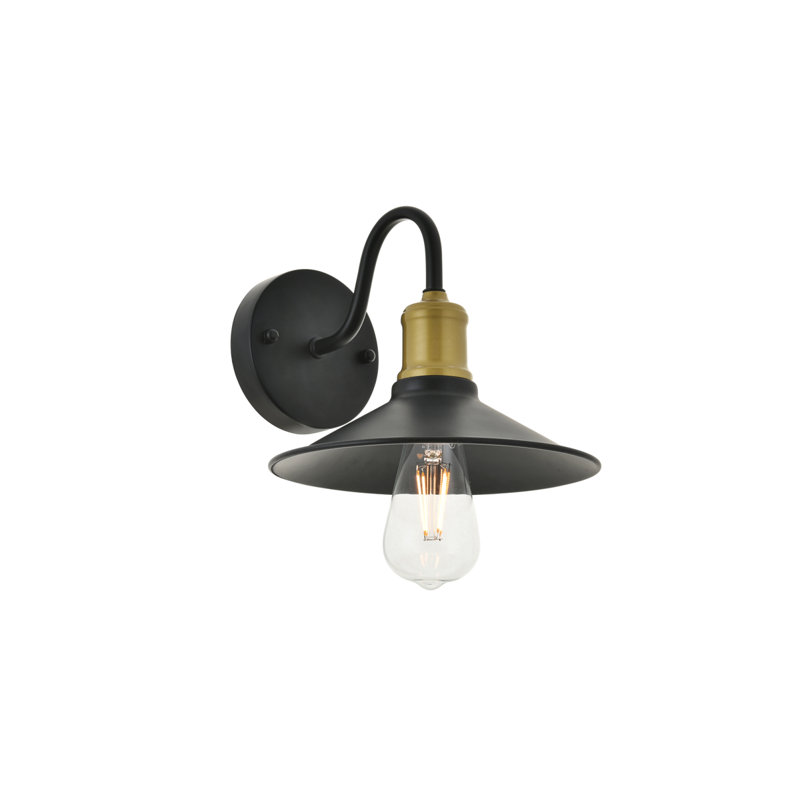 Éclairage pour salle de bain 3 lumières à intensité variable Elborough, H 7,7 po x l 8,7 po x P 8,7 po, Noir, 1 lumières